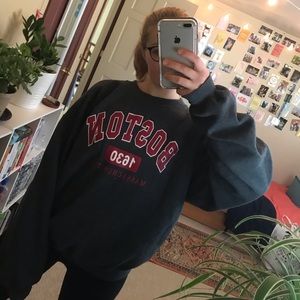 Oversized “Boston” Sweatshirt